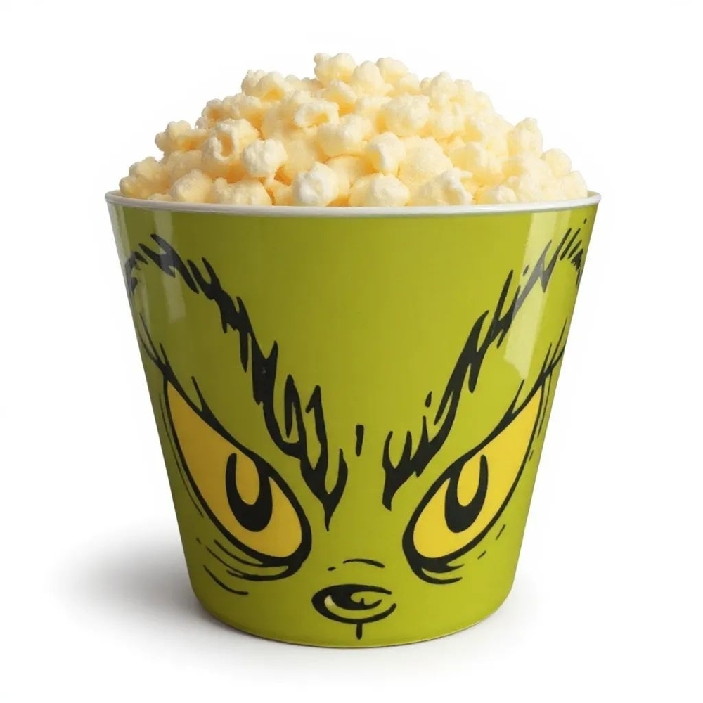 Grinch Holiday  Popcorn Bucket - Green